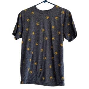 Men’s grey heather hamburger tee size small